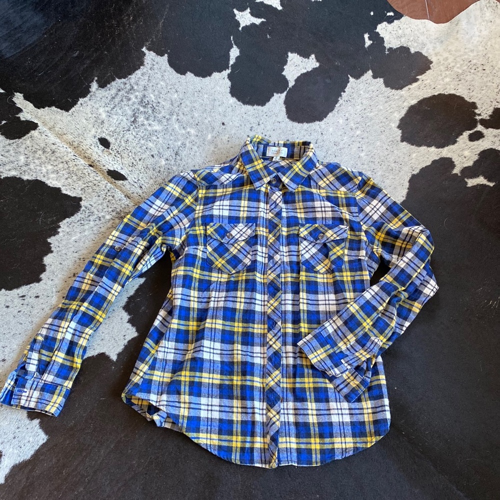 Blue and Gold Flannel